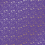 лист односторонней бумаги с фольгированием, дизайн golden stars, lavender, 30,5см х 30,5см