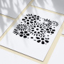 Stencil for crafts 14x14cm "Flower Glade" #054 - 1