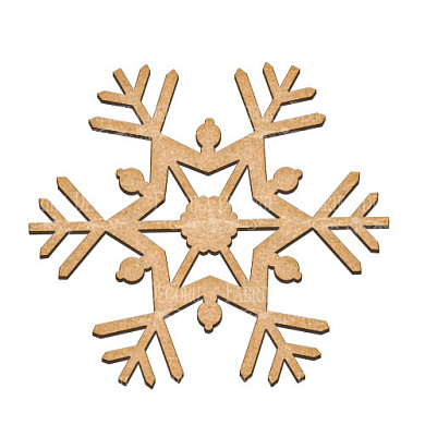  Art board Snowflake 30х27 cm