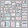 Satz Stanzteile Shabby Dreams-1, 50 Stk