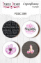 Set of 4pcs flair buttons for scrabooking #099