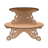 Подставка для капкейков "Круг Ажур-2" #407 color_MDF Подставка для капкейков "Круг Ажур-2" #407 color_MDF