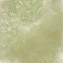 Sheet of single-sided paper with gold foil embossing, pattern Golden Branches, color Olive watercolor,