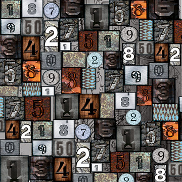 Sheet of double-sided paper for scrapbooking Grunge & Mechanics #1079-1 30,5х30,5