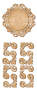 set of mdf ornaments for decoration #89