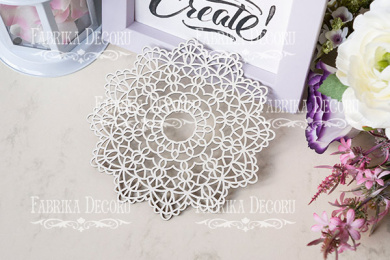  Набор чипбордов "Ажурная салфетка 7" color_Milk - 2