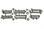 Чипборд-надписи 10х15 см #262