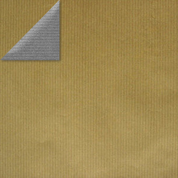 Arkusz dwustronnego kraft papieru z wzorem "Złoty/Srebrny"