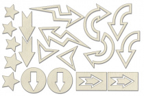  Набор чипбордов "Specially for him 1" color_Milk