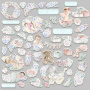 Set of die cuts Shabby baby girl redesign, 55 pcs - 1