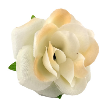 English rose flower, Ivory with beige, 1pc - 2 English rose flower, Ivory with beige, 1pc - 2
