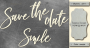 Чипборд Save the date, smile 10х20 см #425