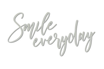 Chipboard "Smile everyday" #444 - 2