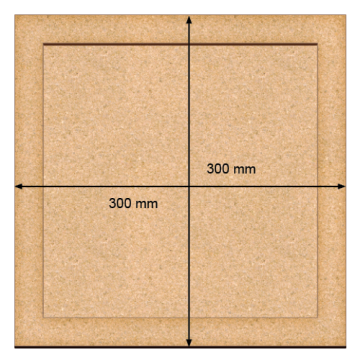 Art board Square, 30cm х 30cm - 2