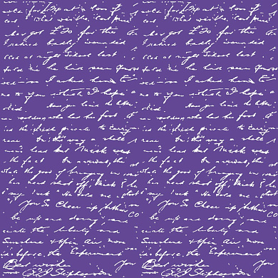 лист односторонней бумаги с серебряным тиснением, дизайн silver text lavender, 30,5см х 30,5см