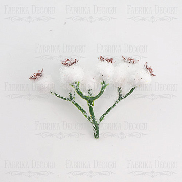 Bouquet of guelder rose in the snow, 1 pc