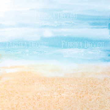 Sheet of double-sided paper for scrapbooking Sea Breeze #5-01 12"x12" - 2