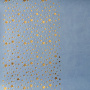 Stück PU-Leder zum Buchbinden mit Goldmuster Golden Stars Heavenly, 50cm x 25cm