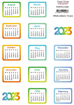 Set mit Aufklebern für Tagebücher und Planer #2-022