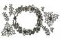 Набор чипбордов Рождественский венок 10х15 см #038