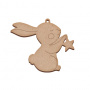 Blank for decoration, Bunny with star, #514