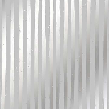 Einseitig bedrucktes Blatt Papier mit Silberfolie, Muster Silberstreifen Grau 12"x12"