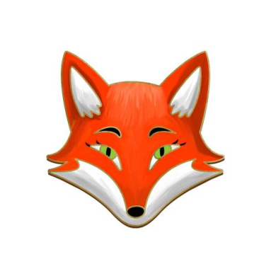 brooch blank for coloring #095 “fox” - 2