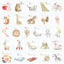 Double-sided scrapbooking paper set Boho baby boy 8"x8", 10 sheets - 2