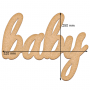 Zeichenkarton mit Wort "Baby", 32cm x 25cm