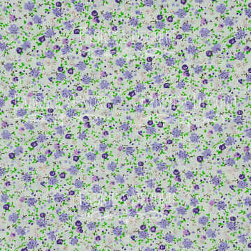 Stoffzuschnitt 35X80 Blumendruck violett