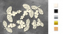 набор чипбордов winter botanical diary 10х15 см #756 