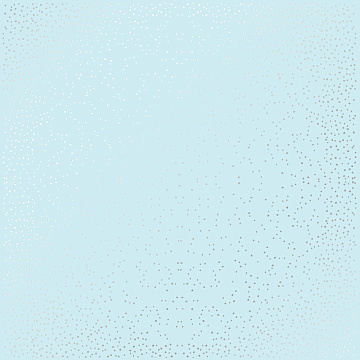 Einseitig bedrucktes Blatt Papier mit Silberfolie, Muster Silber Mini Drops Blue 12"x12"