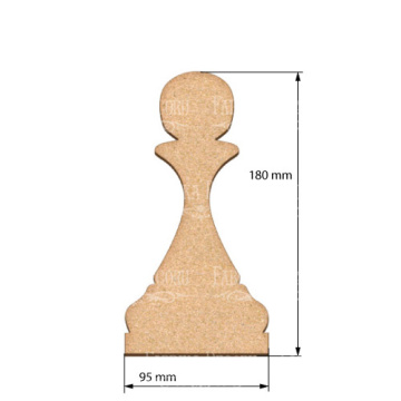  Art board Pawn Chess Piece 9,5х18 cm - 2