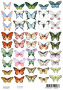 набор картинок для декорирования бабочки 1 а4 21х30 см