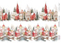 Decoupage card «Christmas houses. Curb-002» #000880, 21cm x 29,7cm