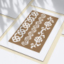 Stencil for crafts 4x25cm "Borders 3" #058 - 1