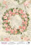 Deco Pergament farbiges Blatt Romantic Rose Wreath, A3 (11,7" х 16,5")