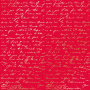 Sheet of single-sided paper with gold foil embossing, pattern "Golden Text Poppy red"