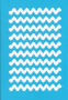 Stencil for crafts 15x20cm "Waves" #089