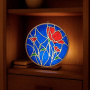 Art Stained Glass Kit "Red Poppies", for painting by numbers - 1