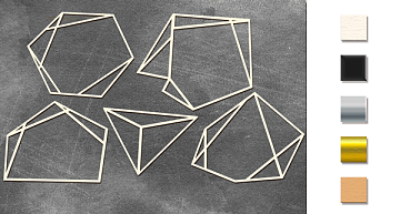 Spanplatten-Set "Geometrie" #369