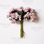 Set of decorative sprigs Pink 12pcs