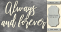 Tekturek "Always and forever" #463