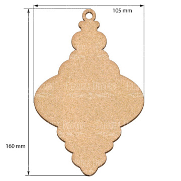 Blank for decoration New year tree toy 36, #467 - 2