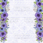 Лист двусторонней бумаги для скрапбукинга Mind flowers #37-04 30,5х30,5 см