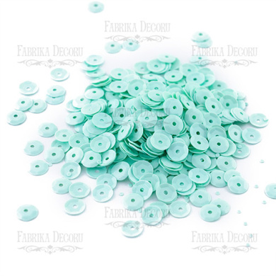 Sequins Round rosettes, mint, #240 - 2 Sequins Round rosettes, mint, #240 - 2