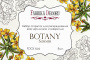 Zestaw pocztówek "Botany summer" do kolorowania atramentem akwarelowym
