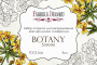 Набор открыток для раскрашивания аква чернилами Botany summer 8 шт 10х15 см