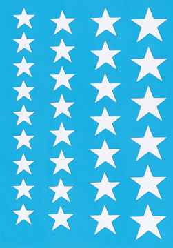 Stencil for crafts 15x20cm "Stars" #014
