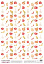 Деко веллум (лист кальки с рисунком) Summer fruits, А3 (29,7см х 42см)